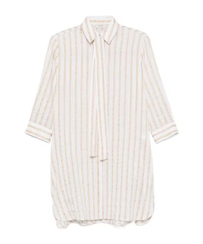 Mazzarelli Neutral  White Shirts In Neutral