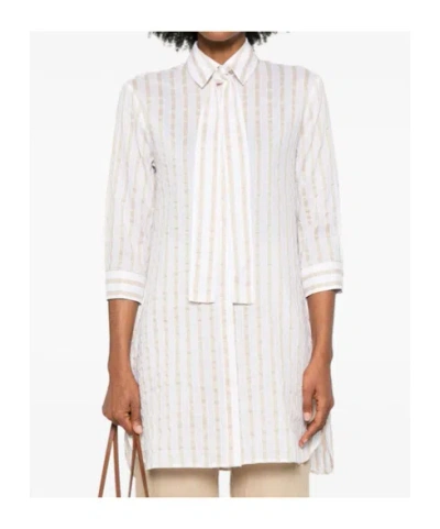 Mazzarelli Neutral  White Shirts In Neutral
