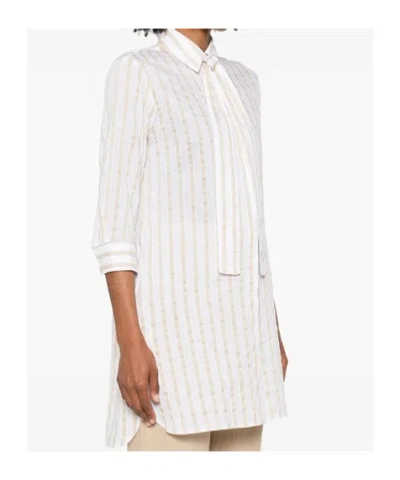 Mazzarelli Neutral  White Shirts In Neutral