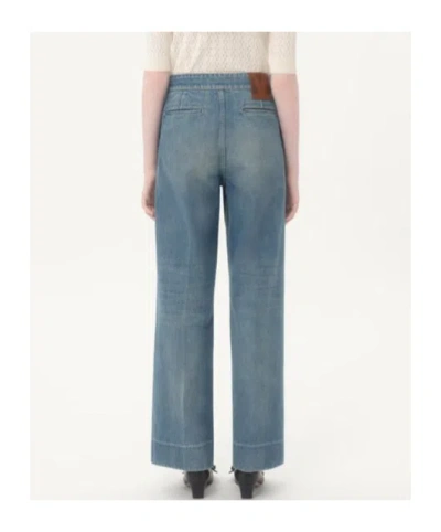 Valentino Pantaloni In Denim In Blue