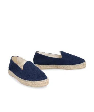 Manebi Canvas Espadrilles In Navy Blue