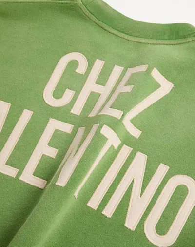 Valentino Garavani Pure Cotton Sweatshirt In Green