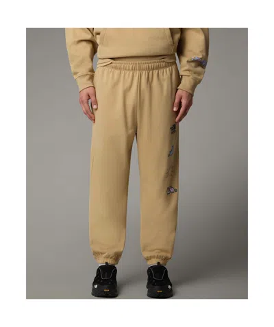 The North Face Unisex Mountain Cleanup Relaxed Joggers In Khaki Stone