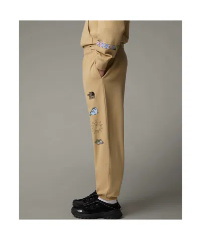 The North Face Unisex Mountain Cleanup Relaxed Joggers In Khaki Stone