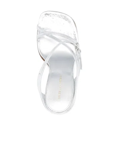 Dries Van Noten Open-toe High-heeled Sandals In Silver