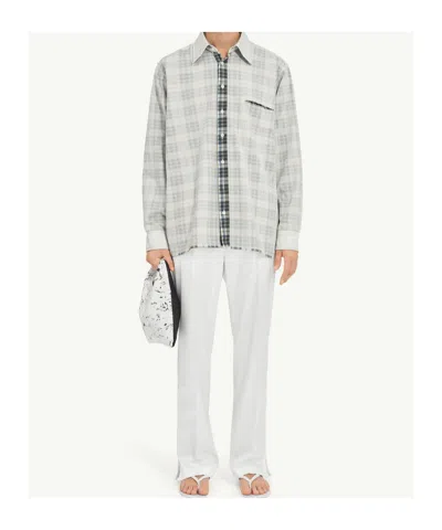 Mm6 Maison Margiela Mm6 By Maison Margiela Plaid Shirt With Classic Collar In Multi
