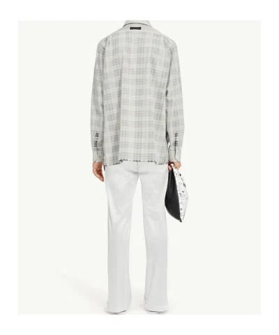 Mm6 Maison Margiela Mm6 By Maison Margiela Plaid Shirt With Classic Collar In Multi