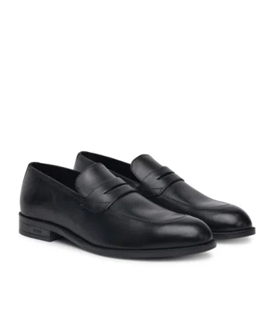 Hugo Boss Round Toe Casual Shoes In Black