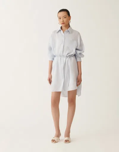 FABIANA FILIPPI MULTI-STRIPED VISCOSE AND SILK SHIRT 