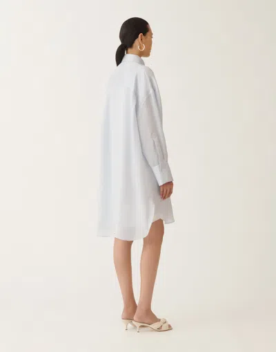 FABIANA FILIPPI MULTI-STRIPED VISCOSE AND SILK SHIRT 