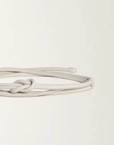 Fabiana Filippi Nappa Leather Belt In White
