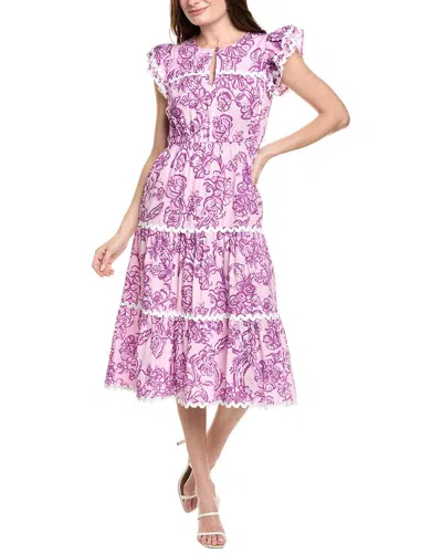 Sail To Sable Midi Dress In Purple