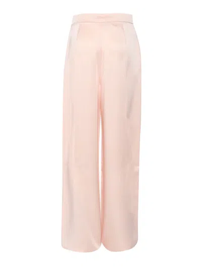 Max Mara Womens Powder Lino Wide-leg High-rise Woven Trousers In White