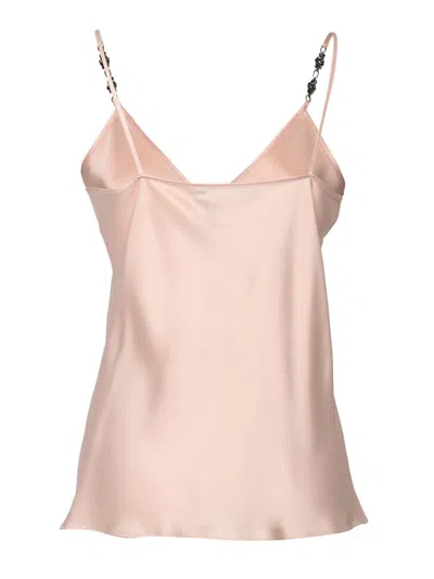 Max Mara Top-woven Waistcoat With Decorative Embellishments And Lustrous Finish In White
