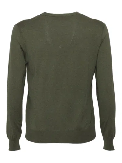 Ballantyne Classic Crew Neck Pullover In Rich Green In Green
