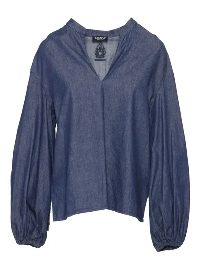 Dondup Denim Blouse In Blue