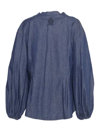 Dondup Denim Blouse In Blue