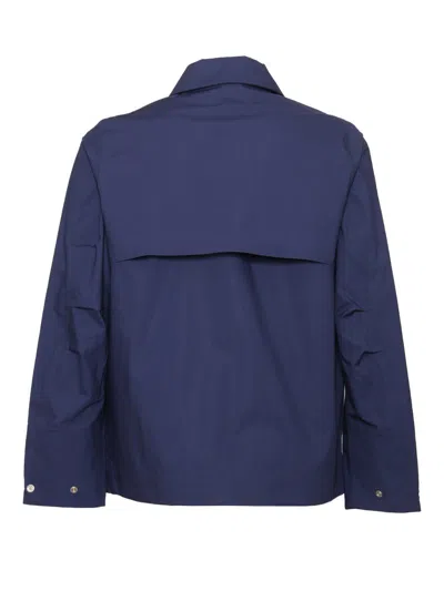K-way Orion 3l Poplin Down Jacket In Blue