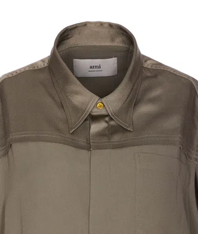 Ami Alexandre Mattiussi Ami Paris Shirts In Green