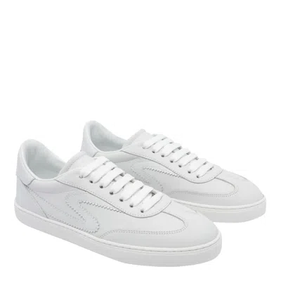 Stuart Weitzman Runaround Sneakers In White