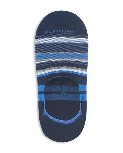 Marcoliani Mousse Of Modal Dharam Flower No Show Socks In Navy