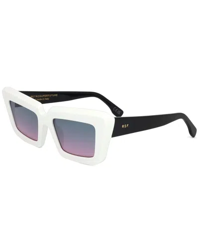 Retrosuperfuture Coccodrillo Acetate Sunglasses In White