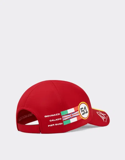 Ferrari Hypercar 51 Replica 2025 Special Edition Baseball Cap In Red