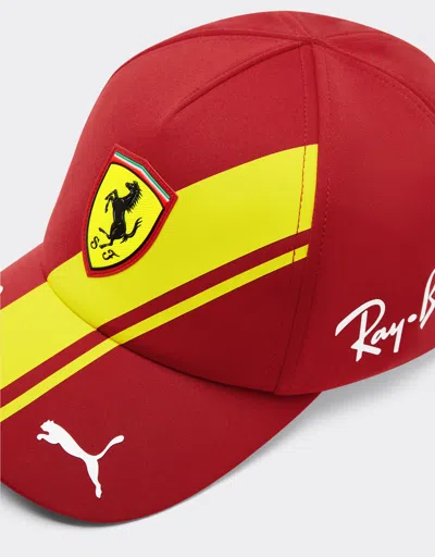Ferrari Hypercar Replica Driver Baseball Cap In Red