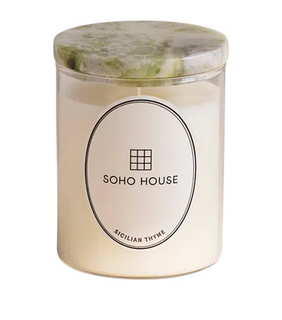 Soho Home Marble Vessel And Sicilian Thyme Candle