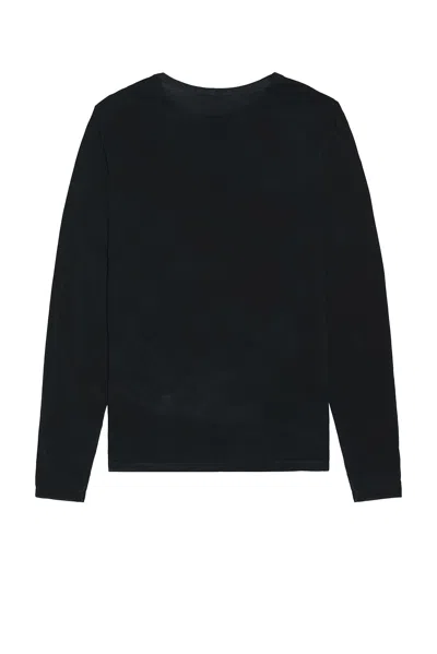 Cotton Citizen Classic Crew Long Sleeve Tee In Vintage Black