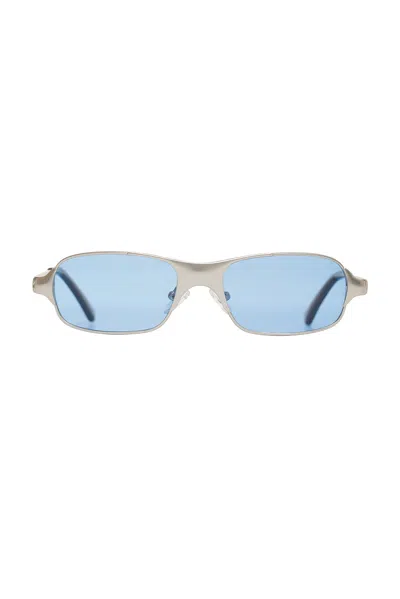 Bru Eyewear Aitken Rectangle Sunglasses In Sky