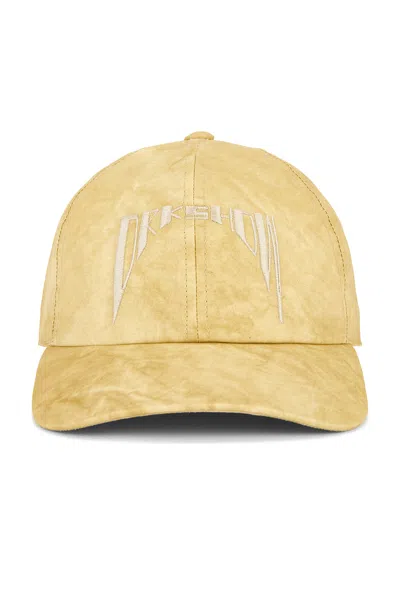Rick Owens Drkshdw Baseball Cap In Parchment & Pearl