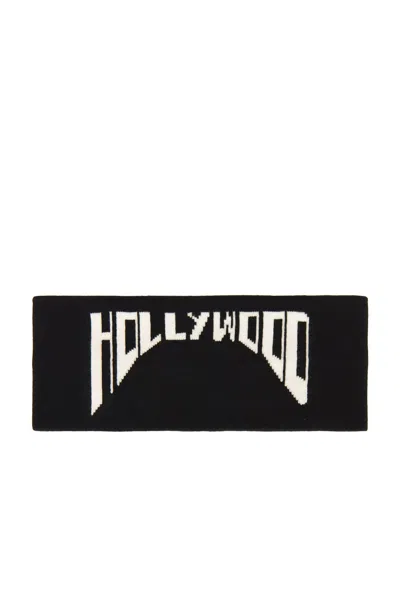 Rick Owens Drkshdw Headband In Black & Pearl