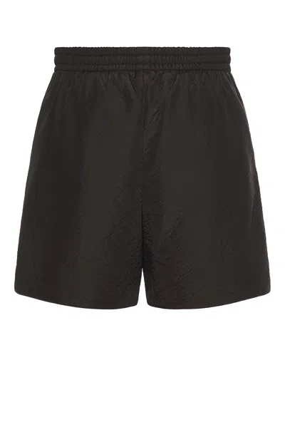 Fear Of God Black Virgin Wool Bermudas With Relaxed Fit And Drawstring Waist In Black