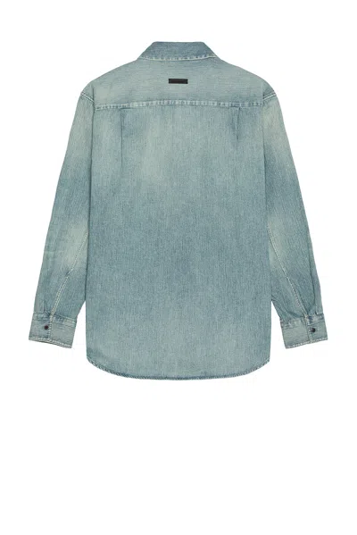 FEAR OF GOD DENIM BUTTON UP SHIRT 