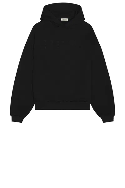 Fear Of God Cotton Eternal Sweatshirt With Embossed Logo In Black