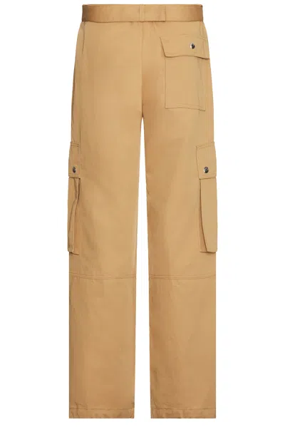 Jacquemus Cargo Pants Adjustable Cuffs In Camel