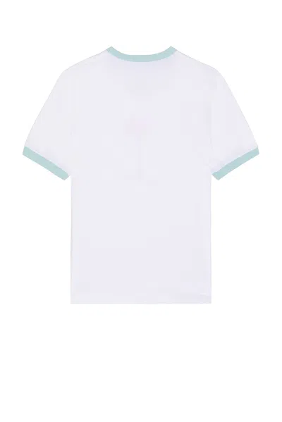 Jacquemus Venice Printed T-shirt In Palm Tree White & Blue