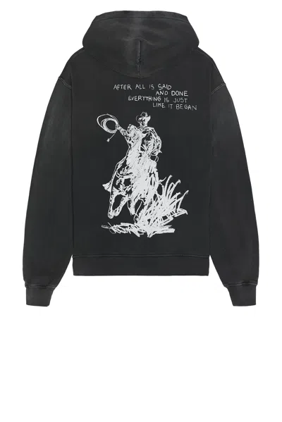 One Of These Days After All Is Said Hoody In Sun Faded Black