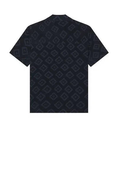 Norse Projects Mads Batik Shirt In Dark Navy