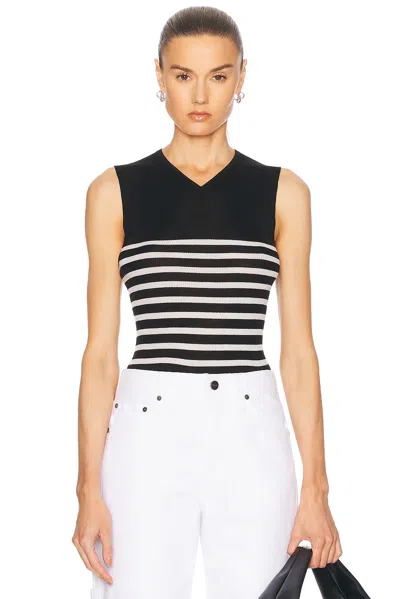 Khaite Renato Oberteil In Black & Pearl