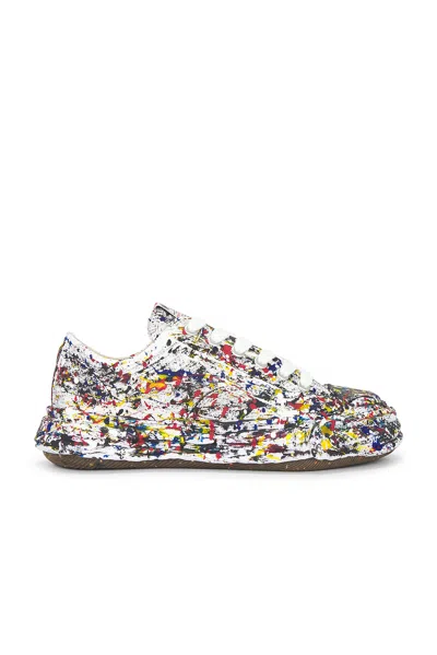 Miharayasuhiro Maison Mihara Yasuhiro Peterson23 Og Sole Sputtering Paint Canvas Sneaker In White