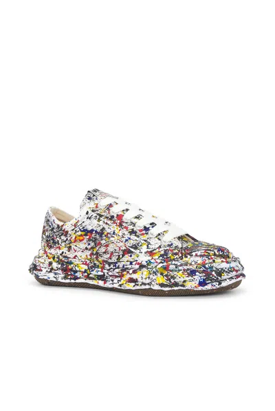 Miharayasuhiro Maison Mihara Yasuhiro Peterson23 Og Sole Sputtering Paint Canvas Sneaker In White