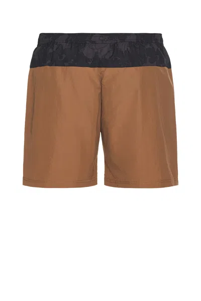 Perks And Mini Lumacy Free Wheeling Track Shorts In Brown