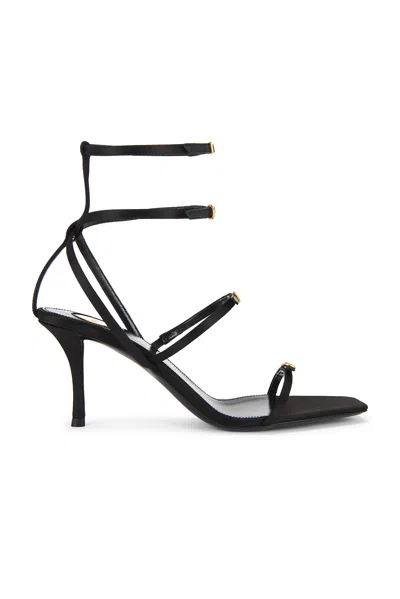 Saint Laurent Lydia Sandal In Nero