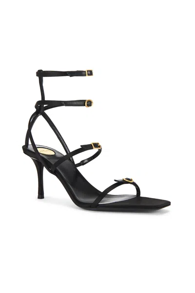 Saint Laurent Lydia Sandal In Nero