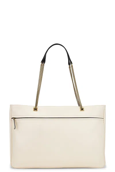 Valentino Large Tote Bag In Butter White & Nero