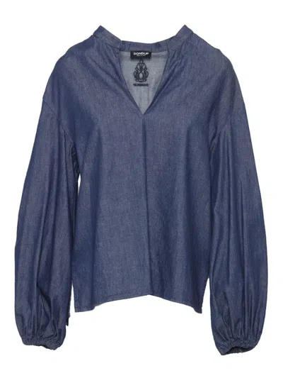 Dondup Denim Blouse In Blue