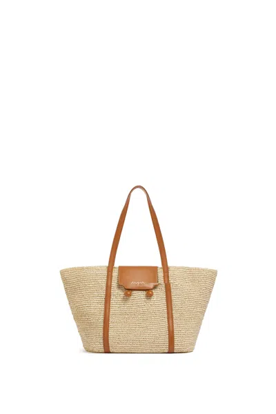 Marni Medium Natural Raffia-effect Trunkaroo Beach Bag In Neutral