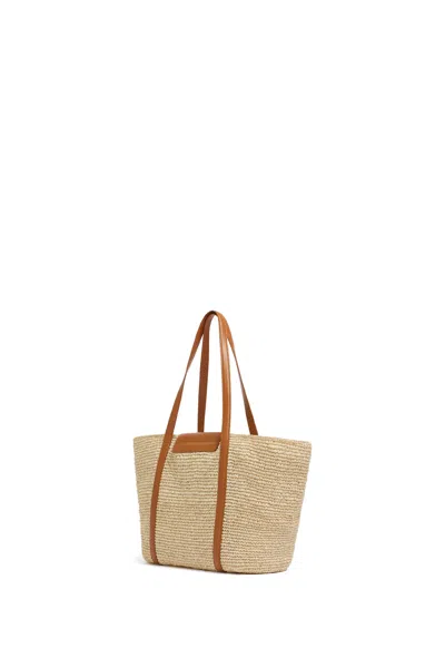 Marni Medium Natural Raffia-effect Trunkaroo Beach Bag In Neutral